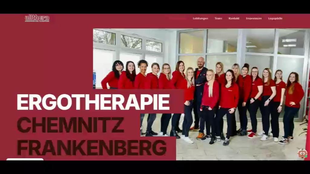 Website-Referenz Allthera Ergo & Logo